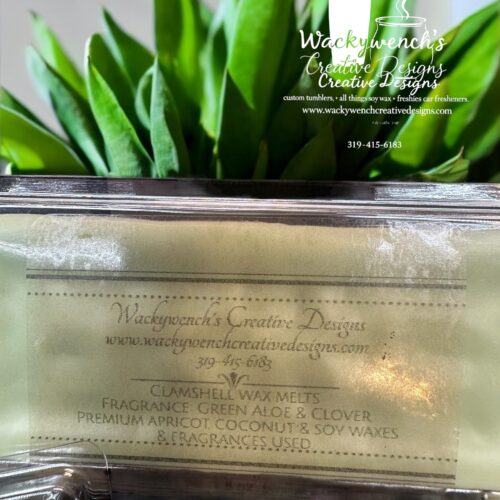 Green Aloe & Clover Scented Snap Bars for Wax Warmers