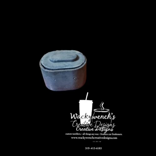 Small Oval Tub w/Lid Cement Vessel