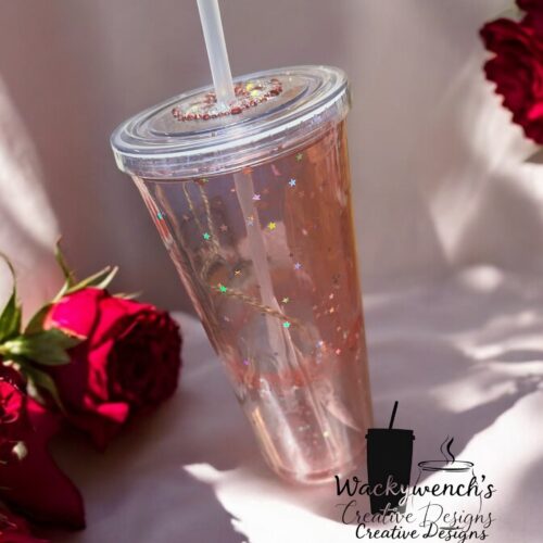 32 oz. Acrylic Snow Globe Custom Tumbler